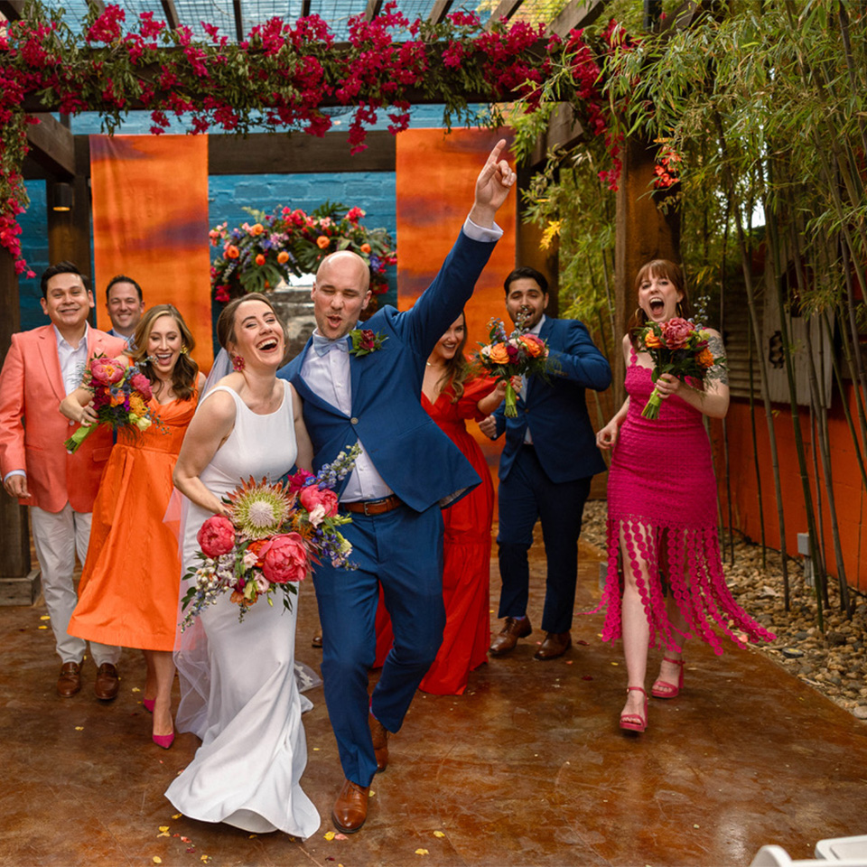 Colorful wedding at McPherson Cellars